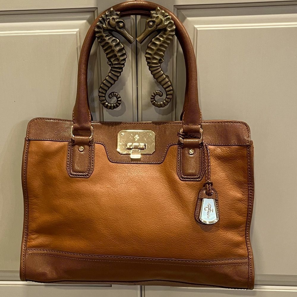 Cole Haan Kendra Tote Brown Leather Purse handbag